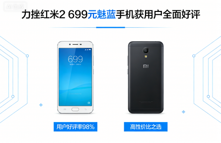 力挫红米2 699元魅蓝手机获用户全面好评