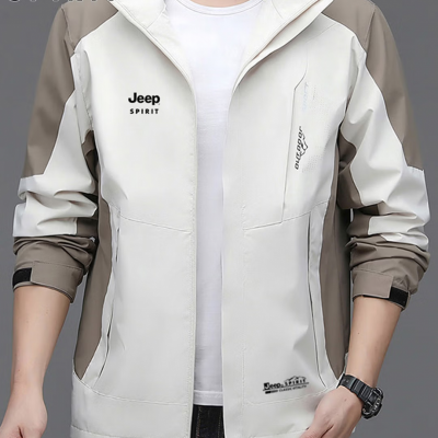 EEP SPIRIT吉普夹克男春季冲锋外套男女防风上衣男 白卡 XL